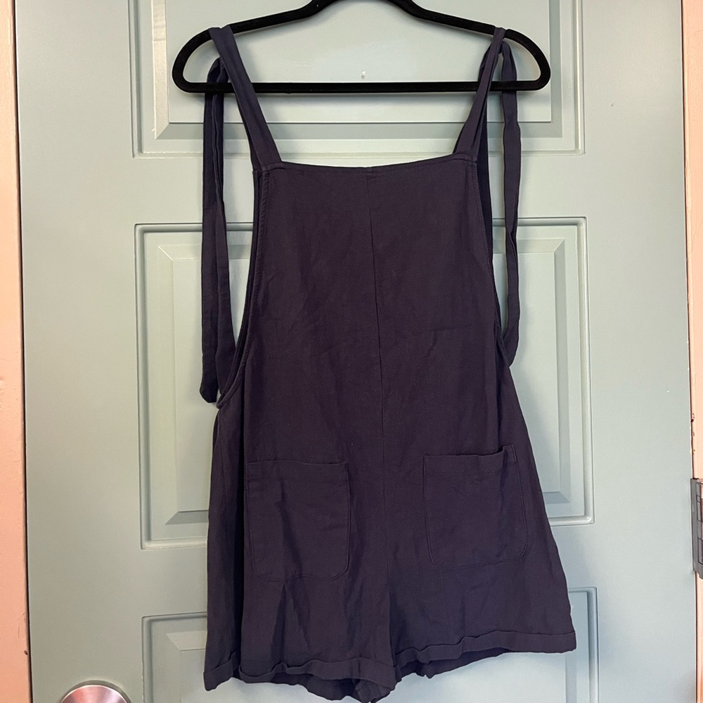 Blue short jumpsuit
